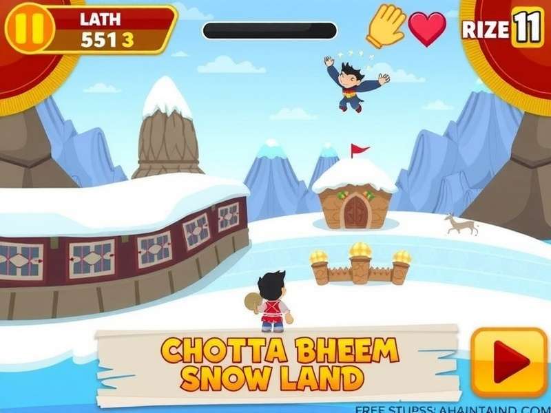 Chhota Bheem Snow Land gameplay screenshot